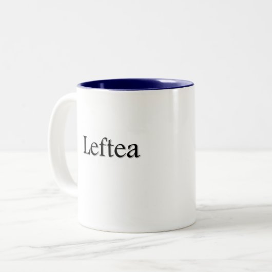 Leftea linkshändige Tee-Tasse Zweifarbige Tasse (Vorderseite Links)