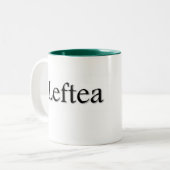 Leftea linkshändiger Tee Zweifarbige Tasse (Vorderseite Links)