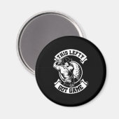 LeftHanded Golfers Golfing Golf Game Gift This Lef Magnet (Vorderseite/Rückseite)