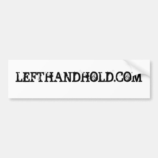 LEFTHANDHOLD.COM AUTOAUFKLEBER (Vorne)