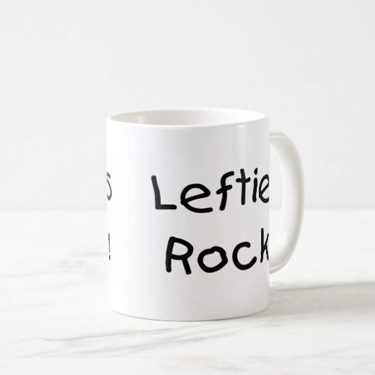 Lefties-Felsen Kaffeetasse (VorderseiteRechts)