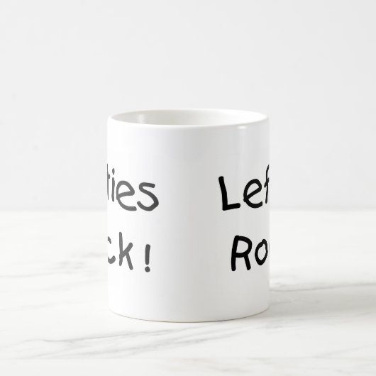 Lefties-Felsen Kaffeetasse (Mittel)