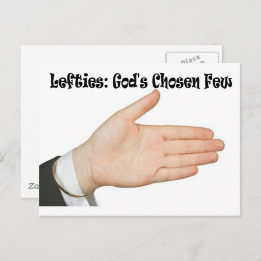 Lefties: Gottes gewählt wenigen Postkarte (Vorne/Hinten)