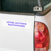 LEFTIES OUTTHINK RIGHTWINGERS AUTOAUFKLEBER (Auf Lkw)