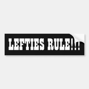 LEFTIES RULE!!! AUTOAUFKLEBER