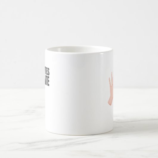 Lefties Unite Lefty-Geschenk Kaffeetasse (Mittel)