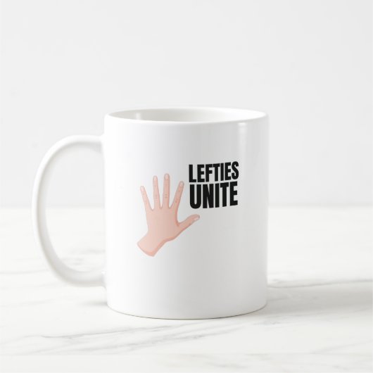Lefties Unite  Lefty-Geschenk Kaffeetasse (Links)