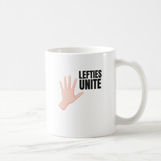 Lefties Unite  Lefty-Geschenk Kaffeetasse (Rechts)
