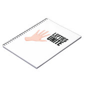 Lefties Unite Lefty-Geschenk Notizblock (Linke Seite)