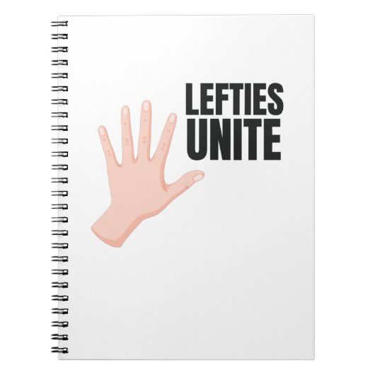 Lefties Unite Lefty-Geschenk Notizblock (Vorderseite)