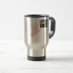 Lefties Unite Links Handgeschenk Reisebecher