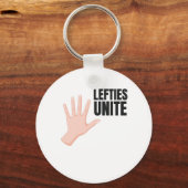 Lefties Unite Links Handgeschenk Schlüsselanhänger (Vorderseite)