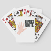 Lefties Unite Links Handgeschenk Spielkarten (Rückseite)