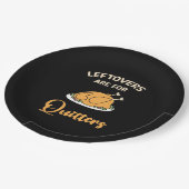 Leftores sind für Quitters Funny Pie Erntedank Pappteller (Schrägansicht)