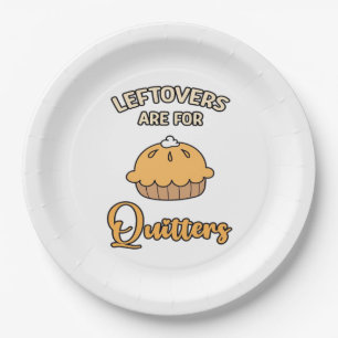 Leftores sind für Quitters Funny Pie Erntedank Pappteller