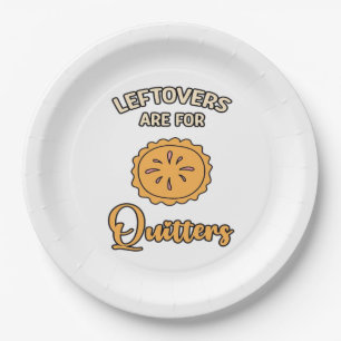 Leftores sind für Quitters Funny Pie Erntedank Pappteller