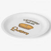 Leftores sind für Quitters Funny Pie Erntedank Pappteller (Schrägansicht)