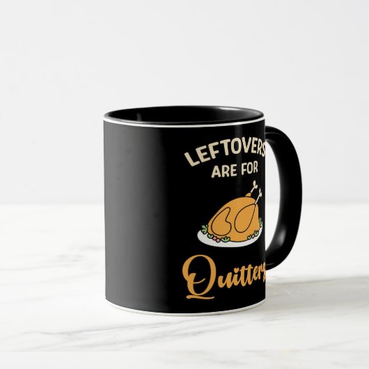 Leftores sind für Quitters Funny Pie Erntedank Tasse (VorderseiteRechts)
