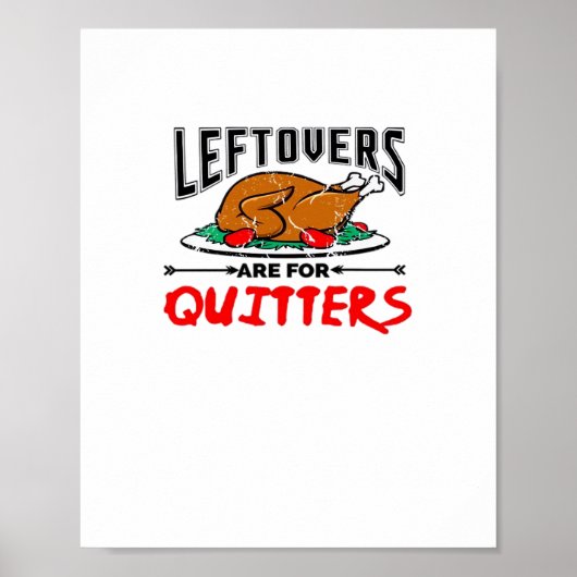 Leftores sind für Quitts Funny Erntedank Dinn Poster (Vorne)
