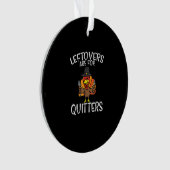 Leftores sind für Quitys lustige Erntedank Männer Ornament (Vorderseite)