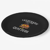 Leftores sind für Quitys lustige Erntedank Männer Pappteller (Schrägansicht)