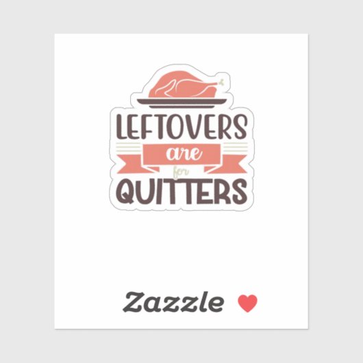 Leftores sind für Quitys lustigen Erntedank Quot Aufkleber (Blatt)