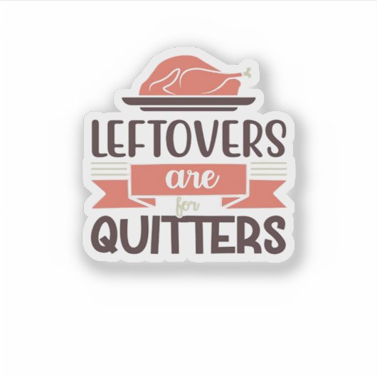 Leftores sind für Quitys lustigen Erntedank Quot Aufkleber (Vorderseite)