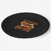 Leftores sind für Quitys lustigen Erntedank Quot Pappteller (Schrägansicht)