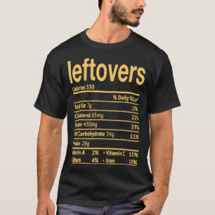 Leftovers Nutrition Facts 2022 Erntedank Christ T-Shirt