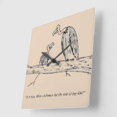 Leftovers Quadratische Wanduhr (Winkel)