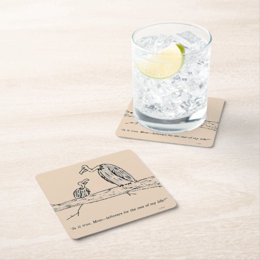 Leftovers Rechteckiger Pappuntersetzer (Vor Ort)