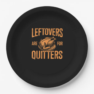 Leftovers sind dafür, die Türkei für den Erntedank Pappteller