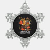 Leftovers sind für Quito Erntedank Day Funny Schneeflocken Zinn-Ornament (Vorderseite)