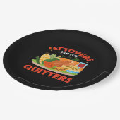 Leftovers sind für Quitters Classic Ästhetik Stil Pappteller (Schrägansicht)
