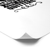 Leftovers sind für Quitters Classic Funny Retro Poster (Ecke)