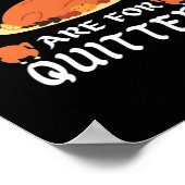 Leftovers sind für Quitters Classic Funny Retro Poster (Ecke)