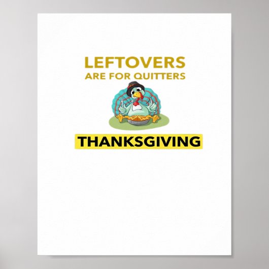 Leftovers sind für Quitters - Erntedank Essentia Poster (Vorne)