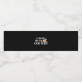 Leftovers sind für Quitters Erntedank Trendsetter Wasserflaschenetikett (Einzelnes Label)