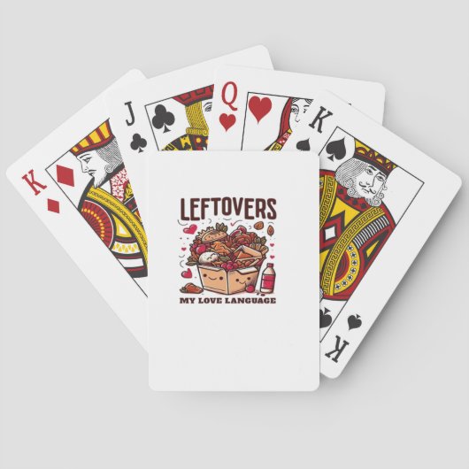 Leftovers sind für Quitters - Funny Classic Design Spielkarten (Rückseite)