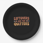 Leftovers sind für Quitters Funny Erntedank Desi Pappteller (Vorderseite)