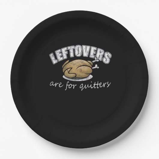 Leftovers sind für Quitters Funny Erntedank Nove Pappteller (Vorderseite)