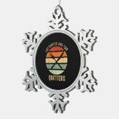 Leftovers sind für Quitters Funny Erntedank Retter Schneeflocken Zinn-Ornament (Rechts)