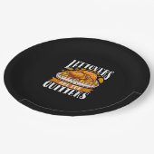 Leftovers sind für Quitters Funny Erntedank Turk Pappteller (Schrägansicht)