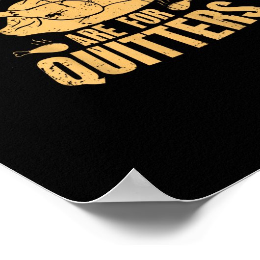 Leftovers sind für Quitters Funny Erntedank Turk Poster (Ecke)