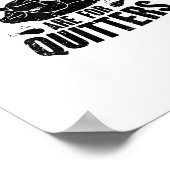 Leftovers sind für Quitters Funny Erntedank Turk Poster (Ecke)