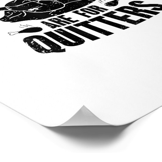 Leftovers sind für Quitters Funny Erntedank Turk Poster (Ecke)