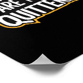 Leftovers sind für Quitters Funny Zitat Thanksgivi Poster (Ecke)