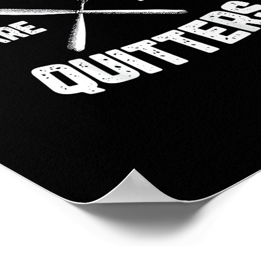 Leftovers sind für Quitters Gobble Funny Thanksgiv Poster (Ecke)