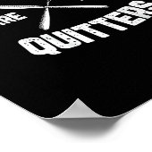 Leftovers sind für Quitters Gobble Funny Thanksgiv Poster (Ecke)