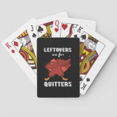 Leftovers sind für Quitters III Classic Funny Retr Spielkarten (Rückseite)